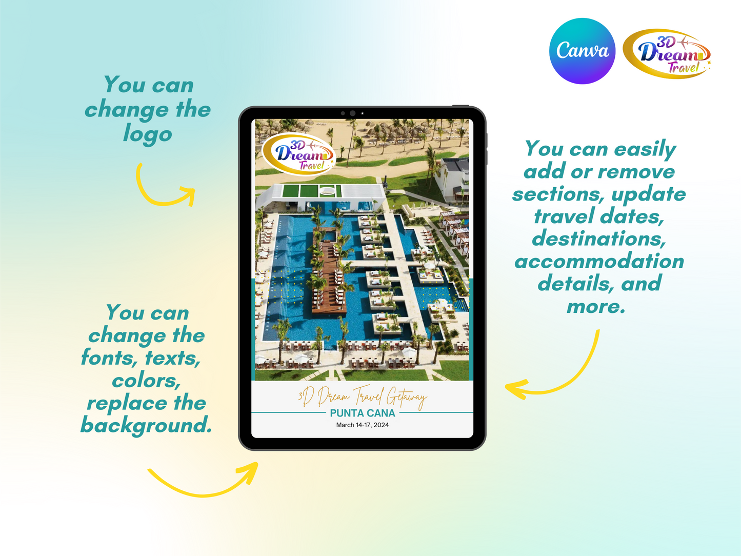 Travel Joy Group Booking Template - Design 1