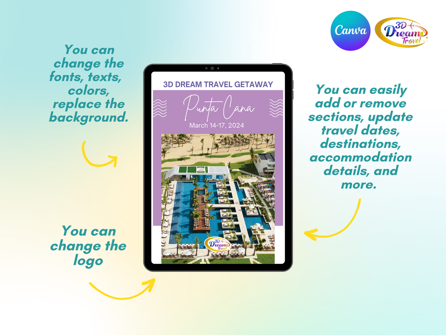 Travel Joy Group Booking Template - Design 2