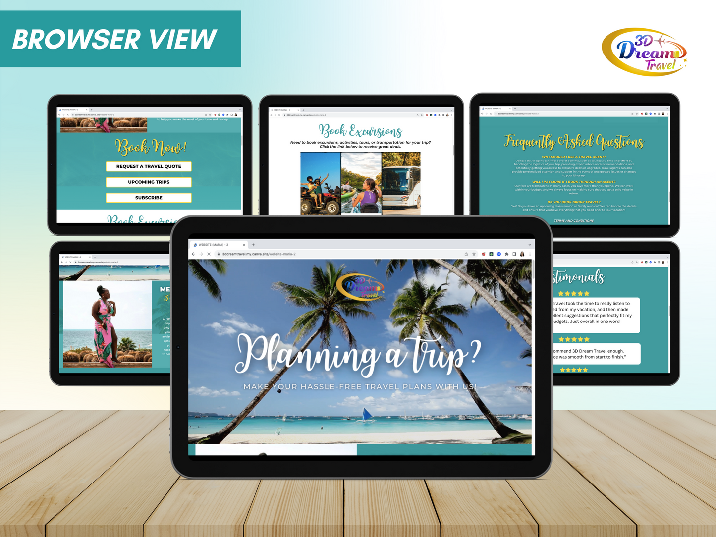 Travel Website Design 2