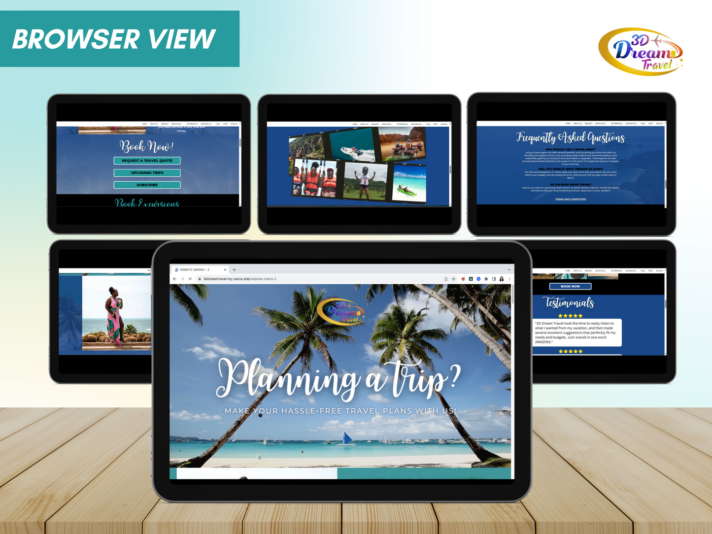 Travel Website Design 2