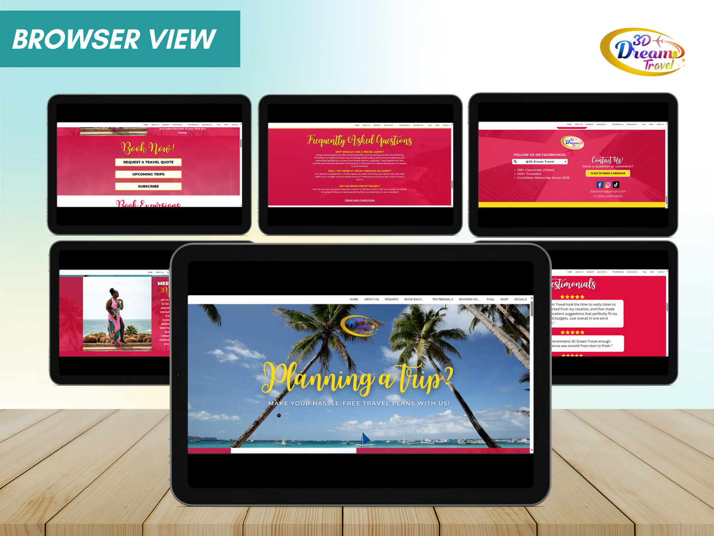 Travel Website Design 2