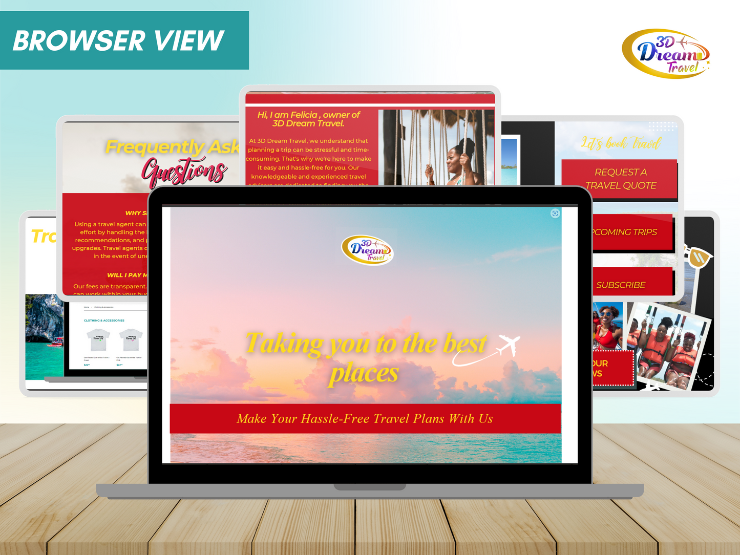 Travel Website Design 8