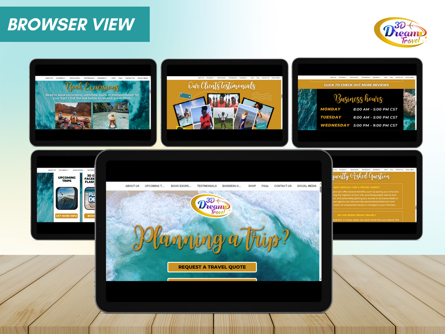 Travel Website Design 1