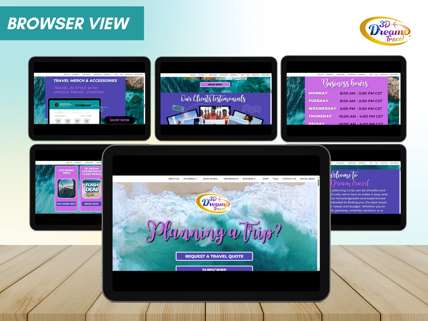 Travel Website Design 1