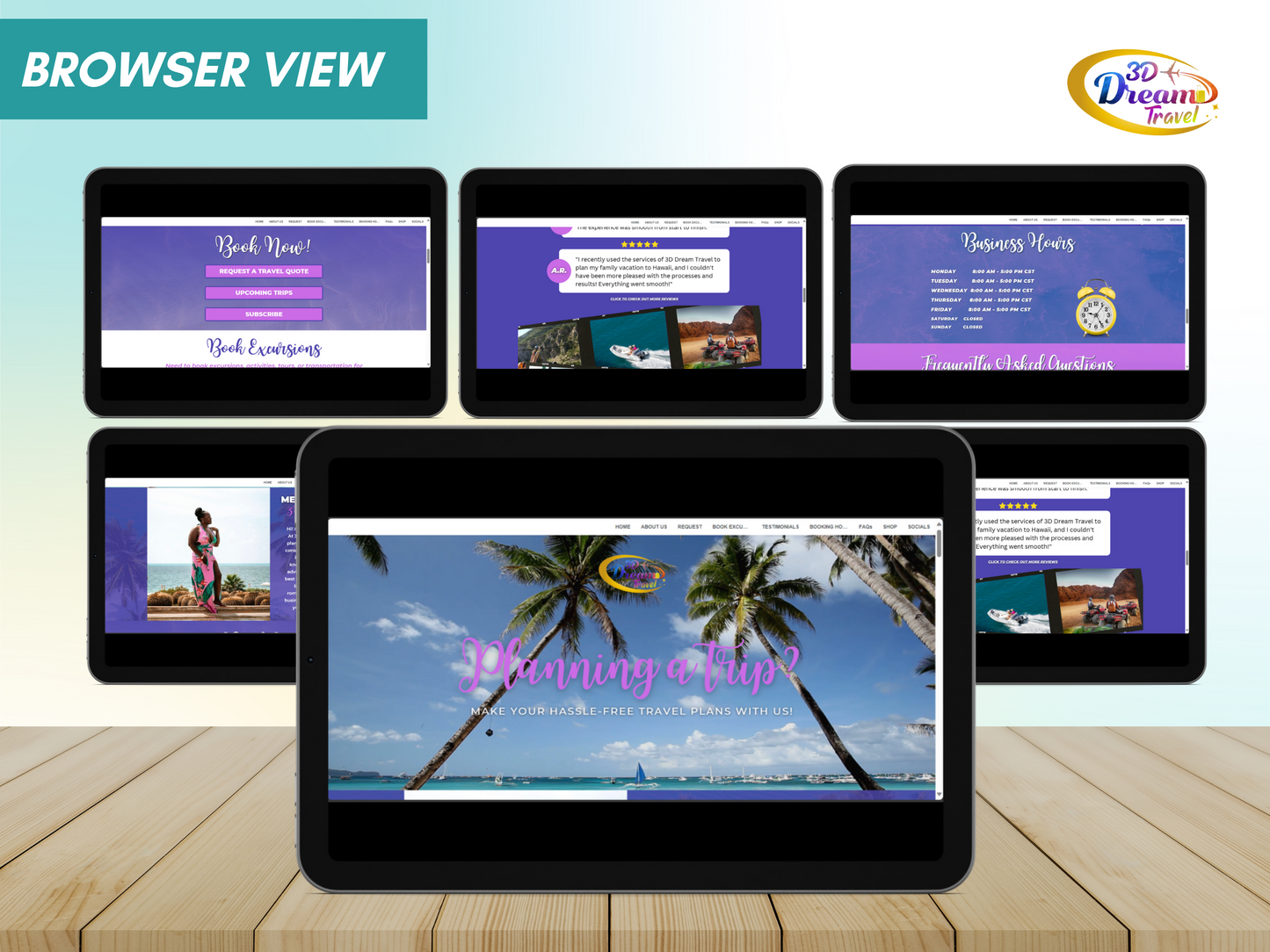 Travel Website Design 2