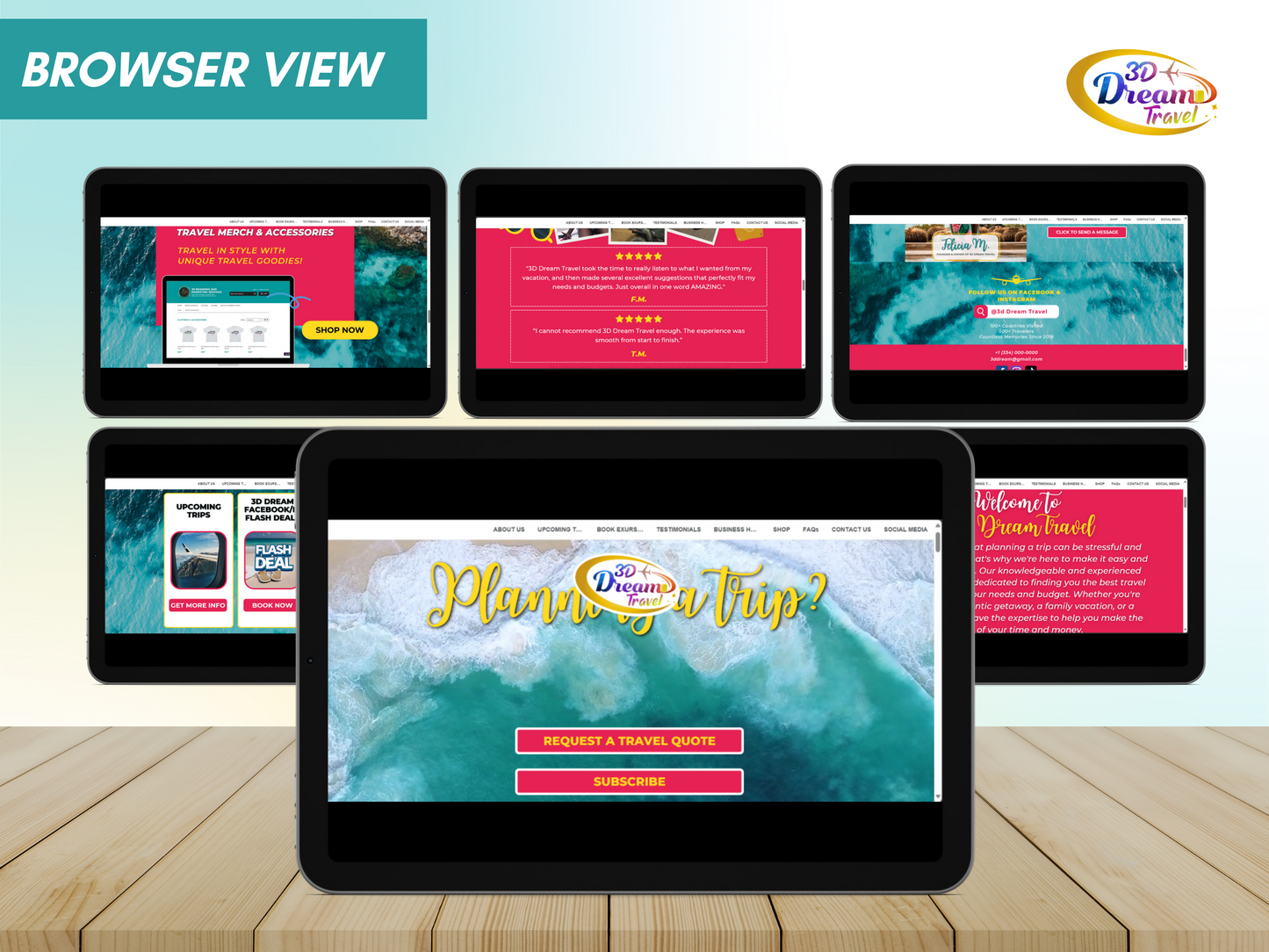 Travel Website Design 1