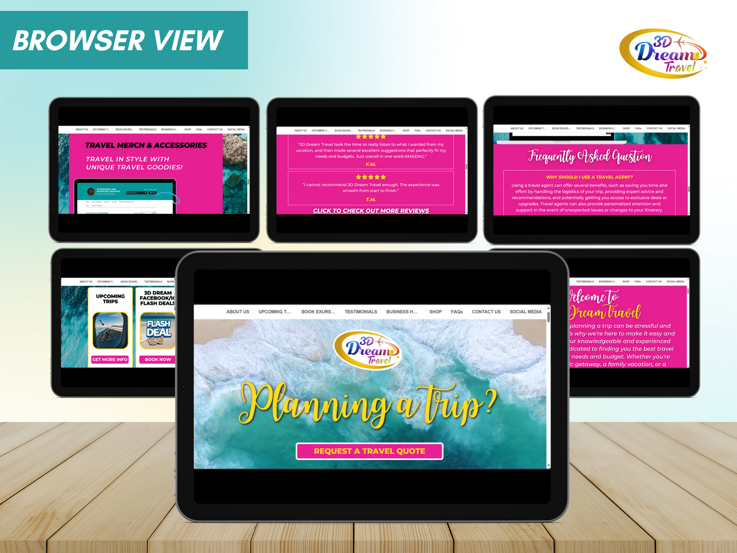 Travel Website Design 1
