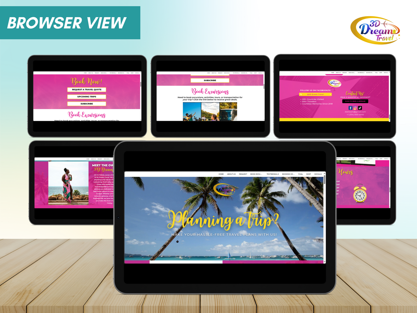 Travel Website Design 2