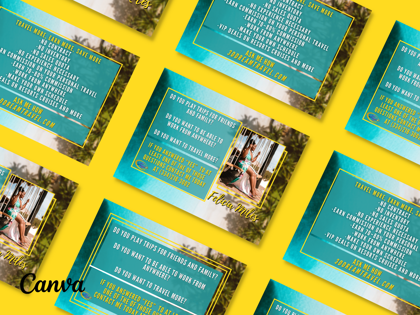 Become a Travel Agent Template Set 1