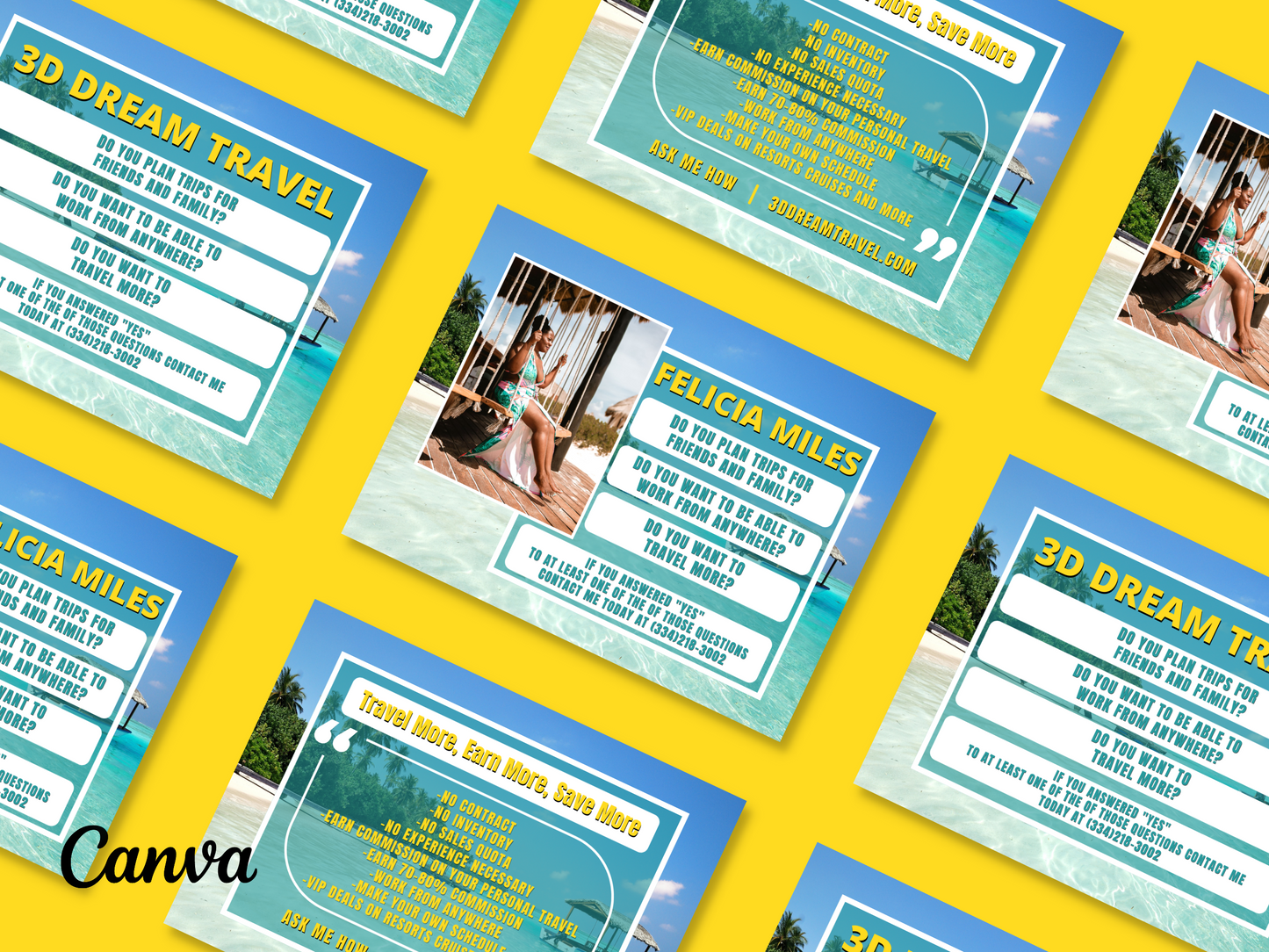 Become a Travel Agent Template Set 1
