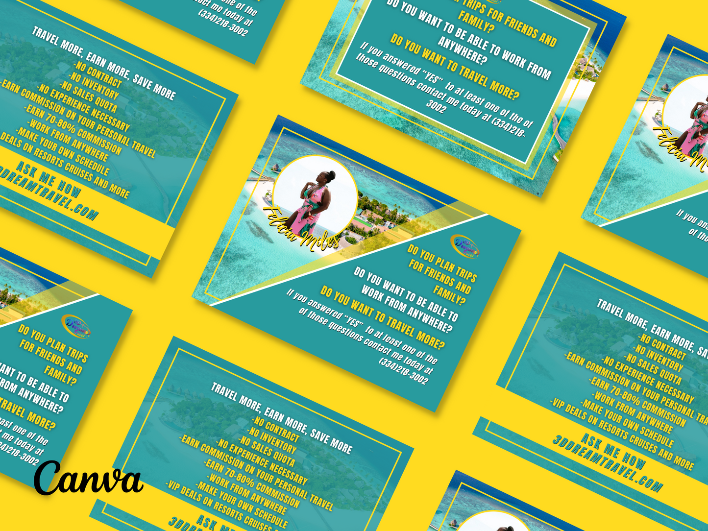 Become a Travel Agent Template Set 2