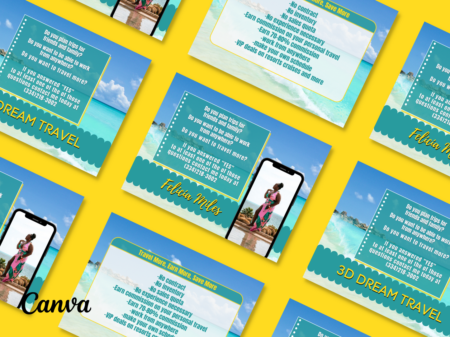 Become a Travel Agent Template Set 2
