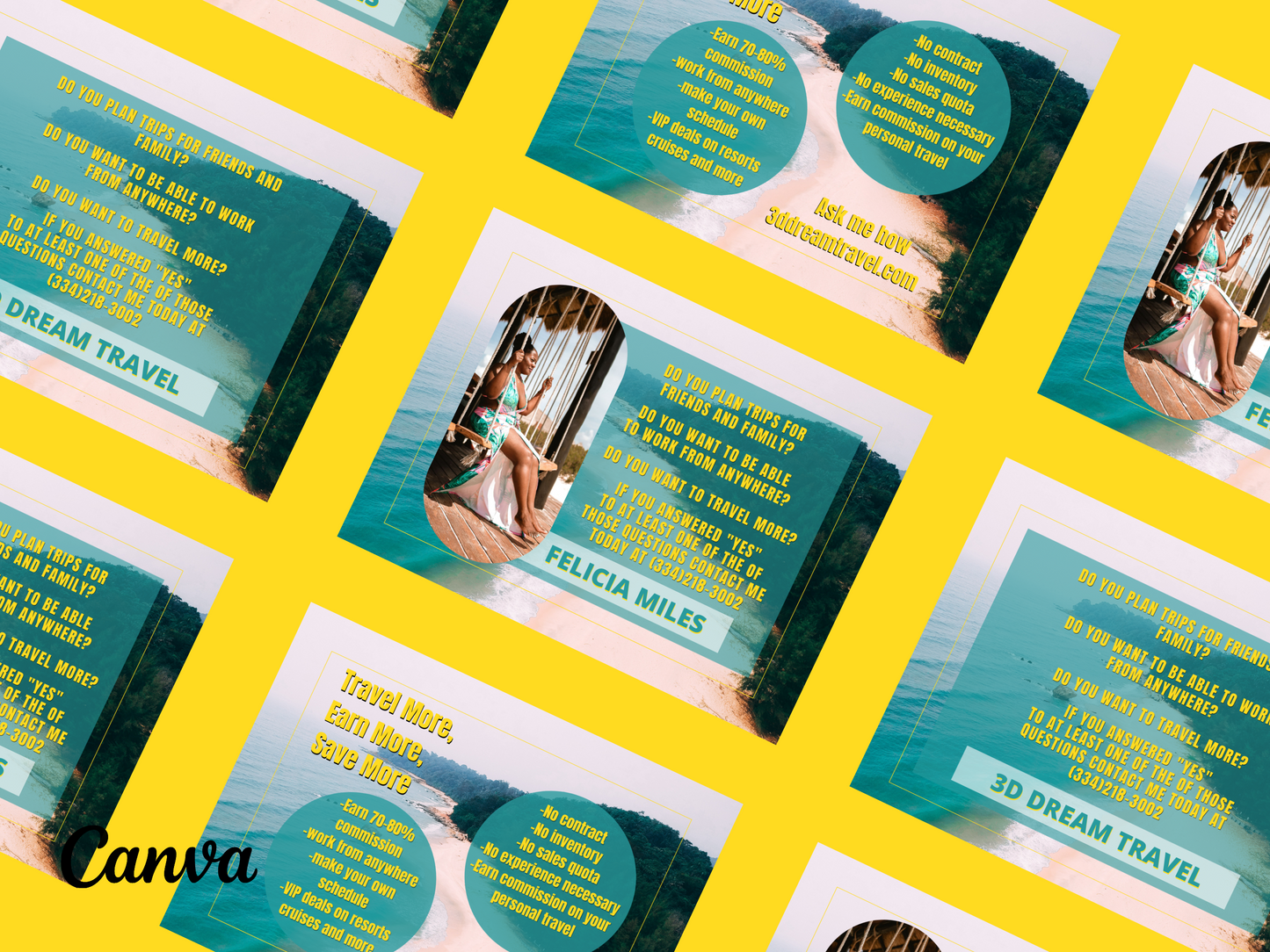 Become a Travel Agent Template Set 4