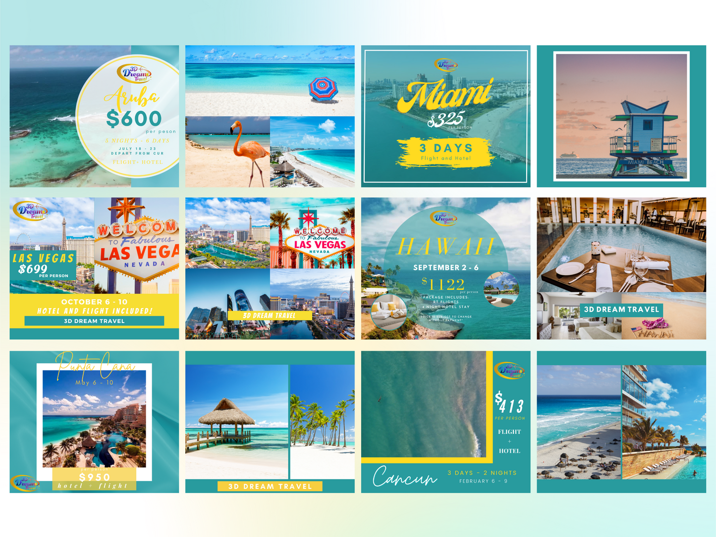 Travel Deals Set 2 Facebook And Instagram