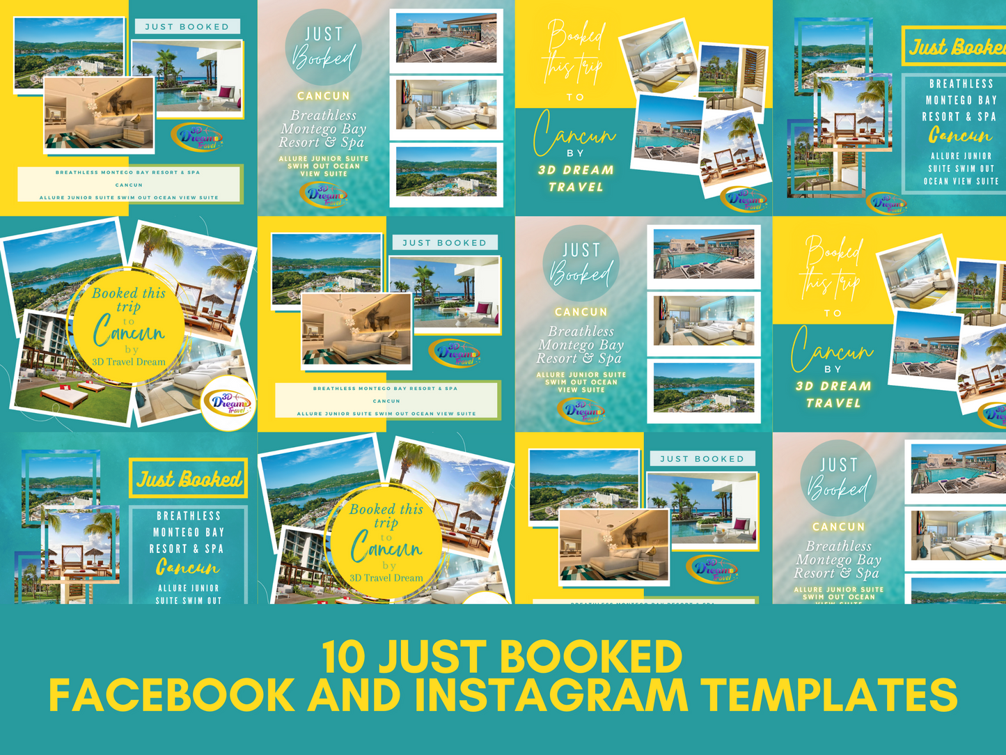 Just Booked Set 1 Facebook And Instagram