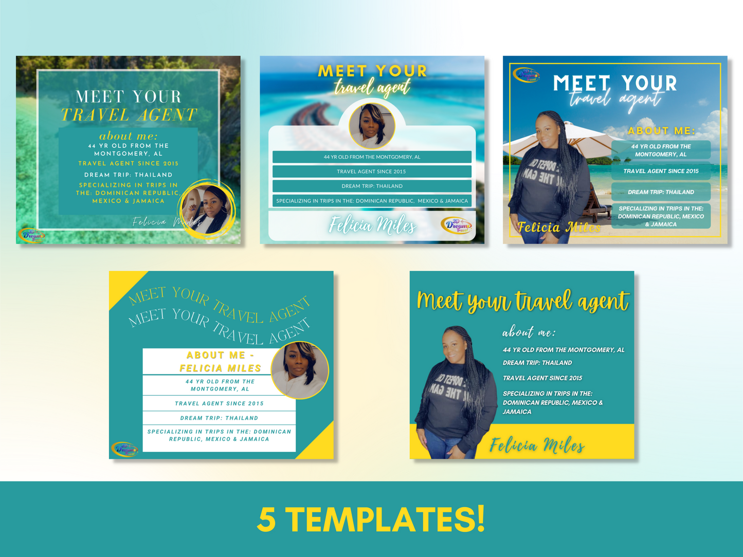 Meet Your Travel Agent Set 2 Facebook And Instagram