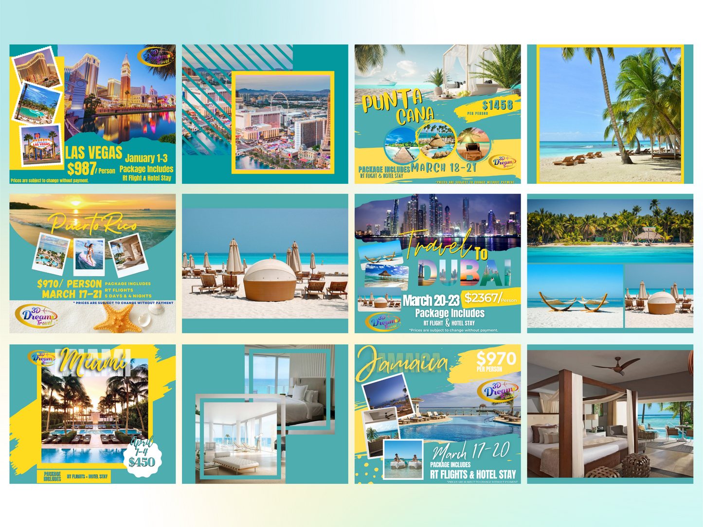 Travel Deals Set 1 Facebook And Instagram