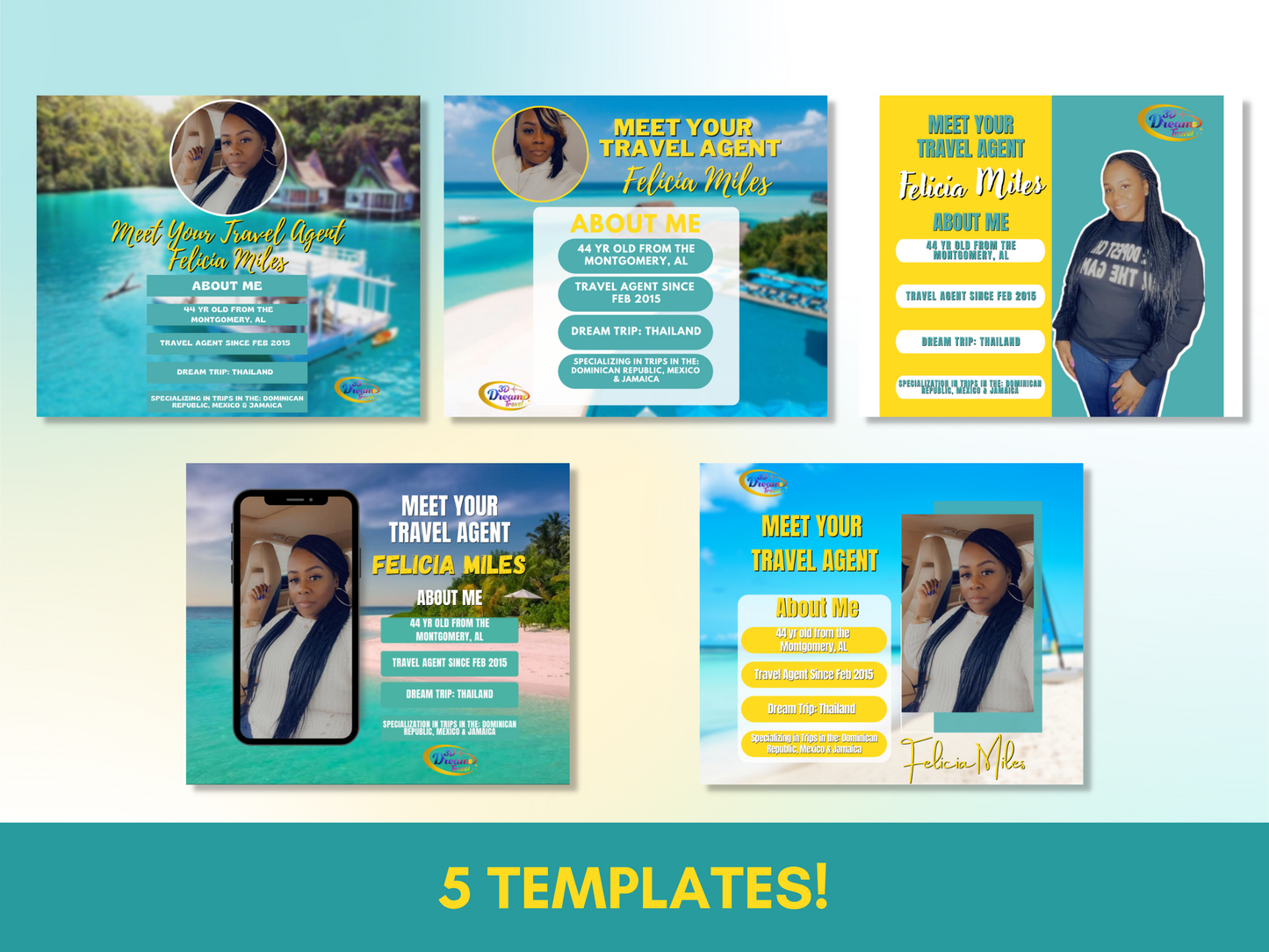 Meet Your Travel Agent Set 1 Facebook And Instagram