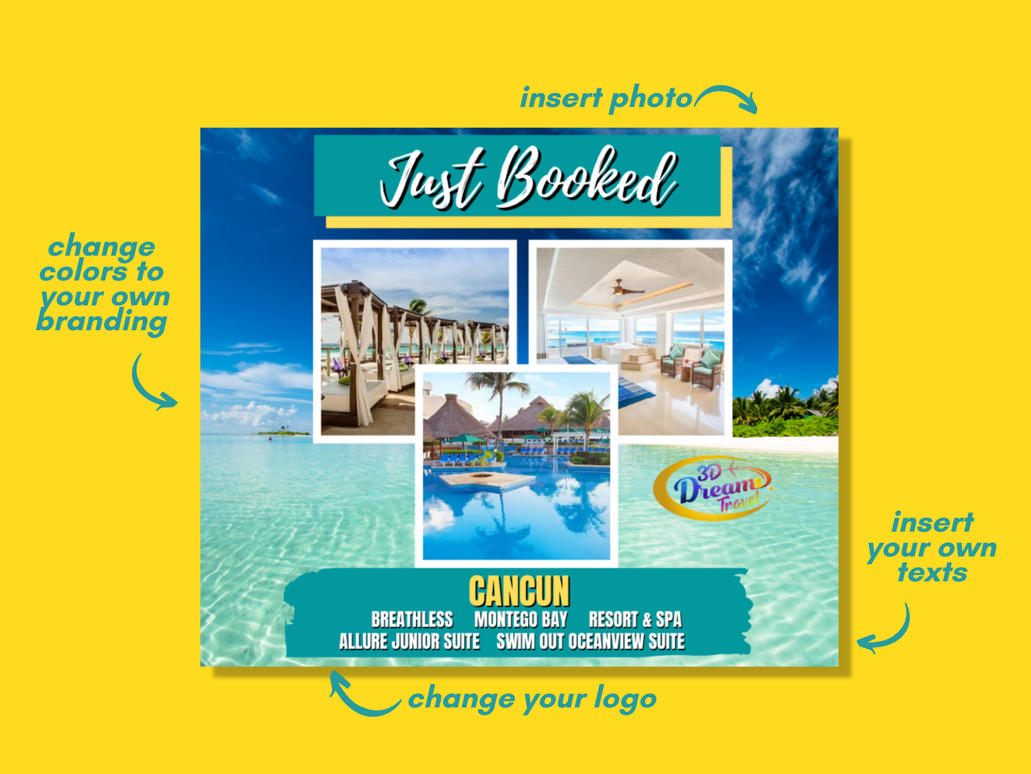 Just Booked Set 3 Facebook And Instagram