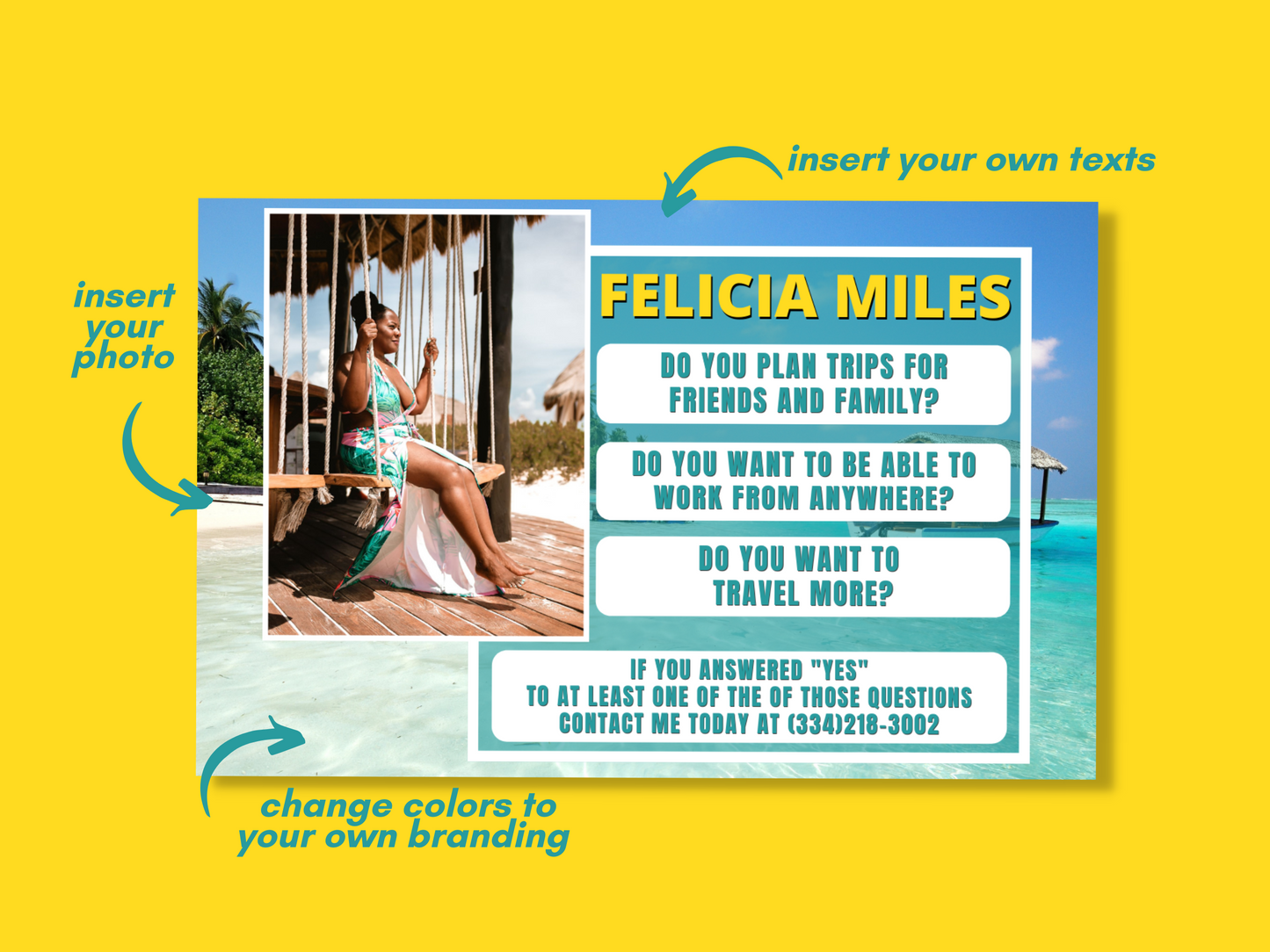Become a Travel Agent Template Set 1