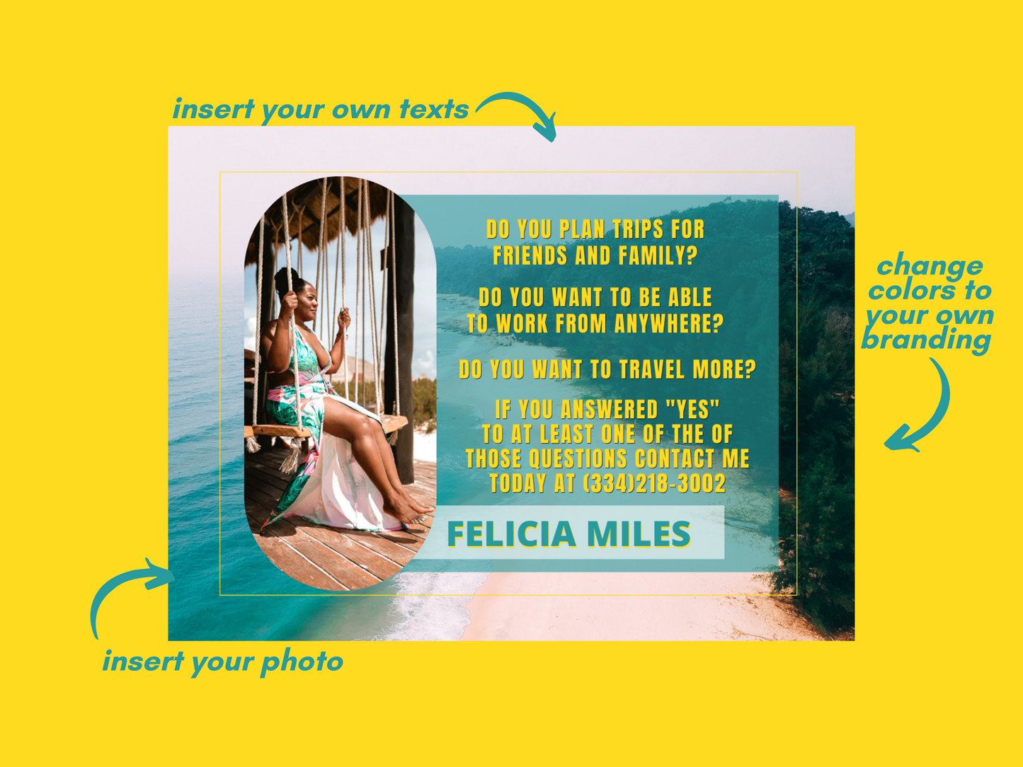 Become a Travel Agent Template Set 4