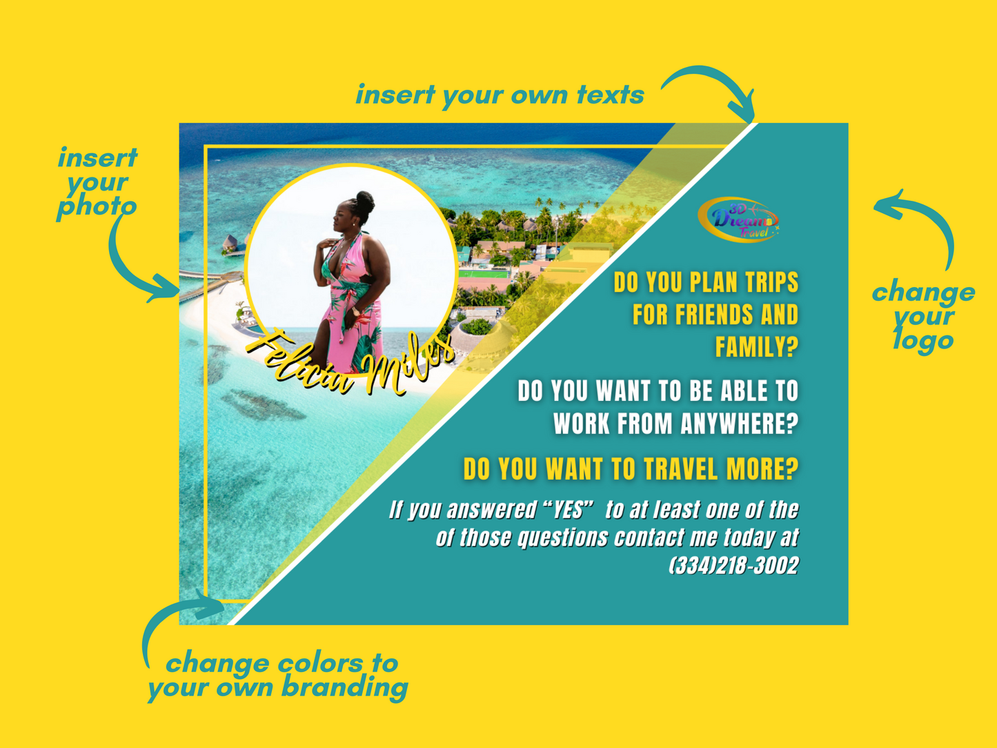 Become a Travel Agent Template Set 2