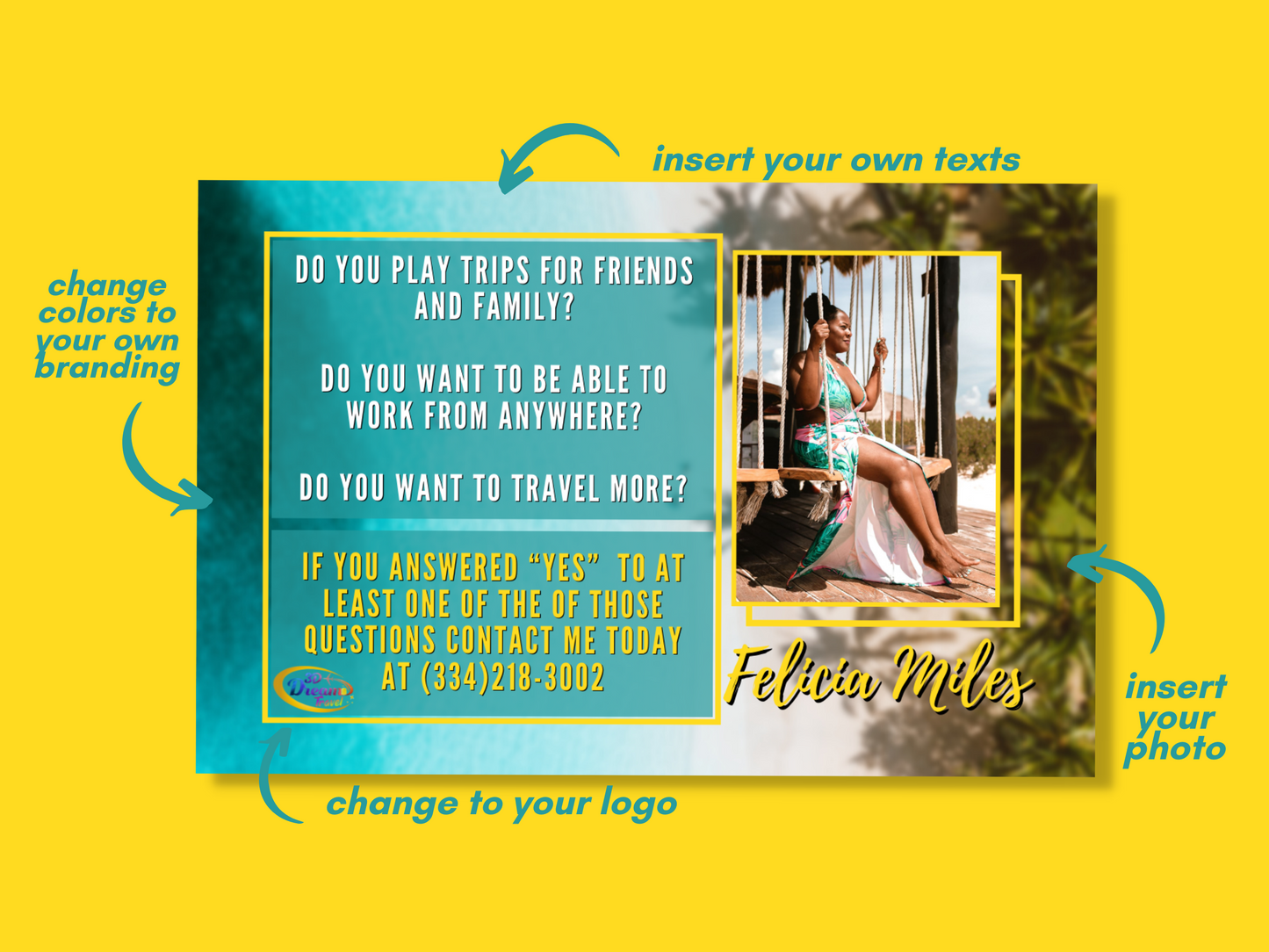 Become a Travel Agent Template Set 1