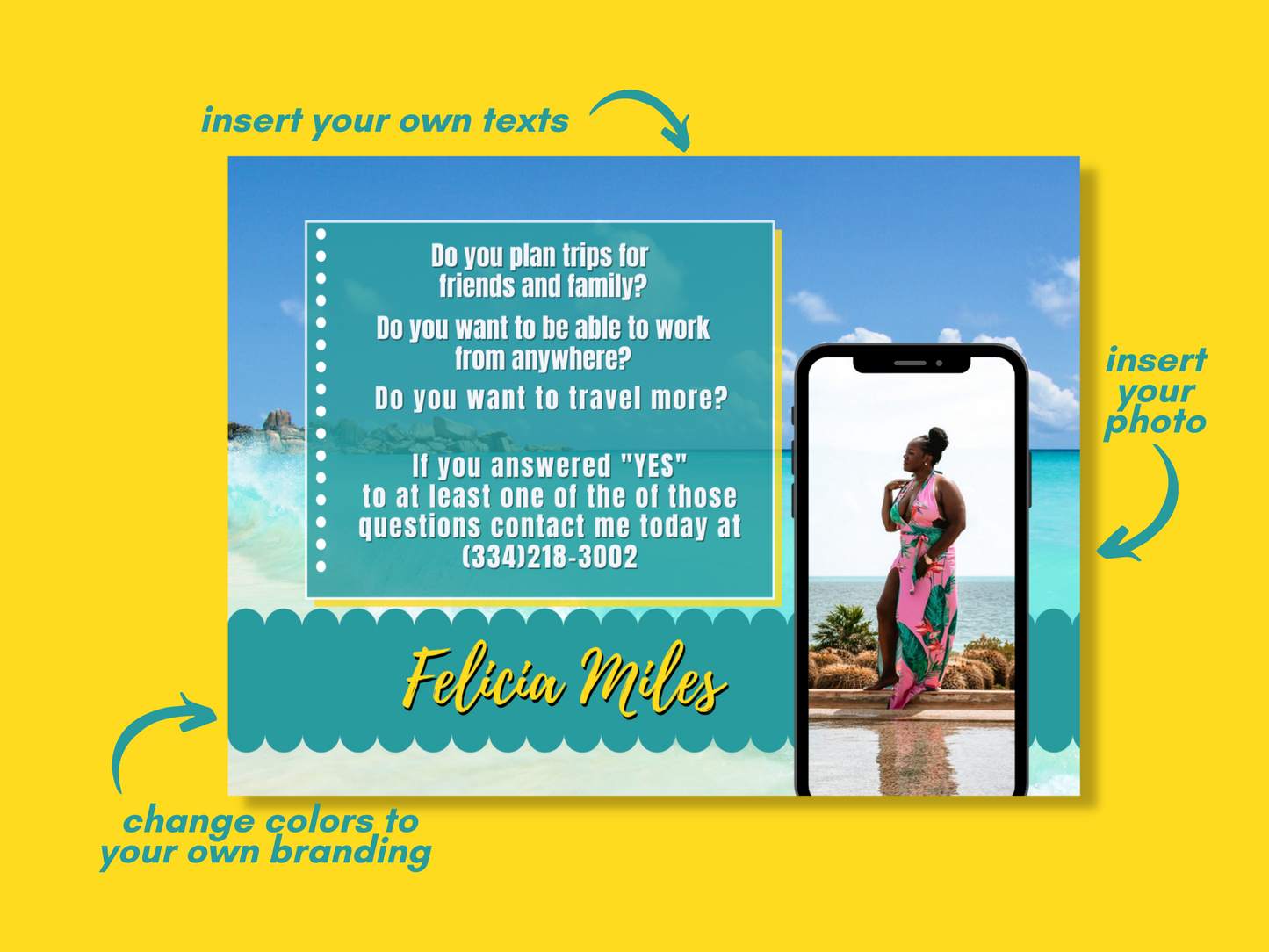 Become a Travel Agent Template Set 2