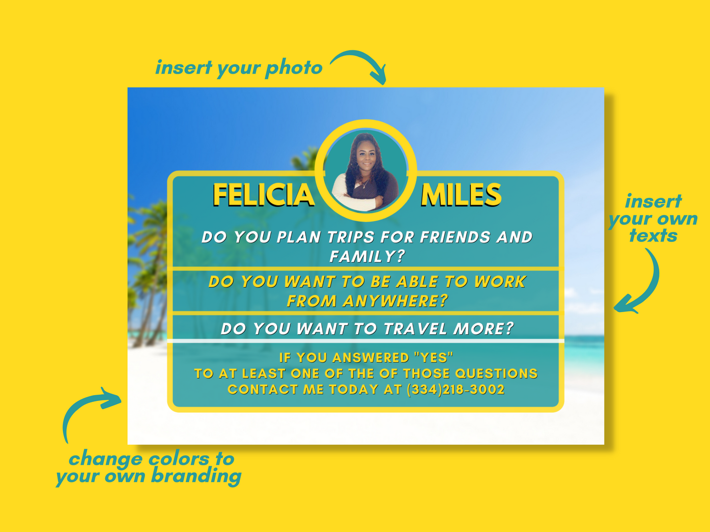 Become a Travel Agent Template Set 3