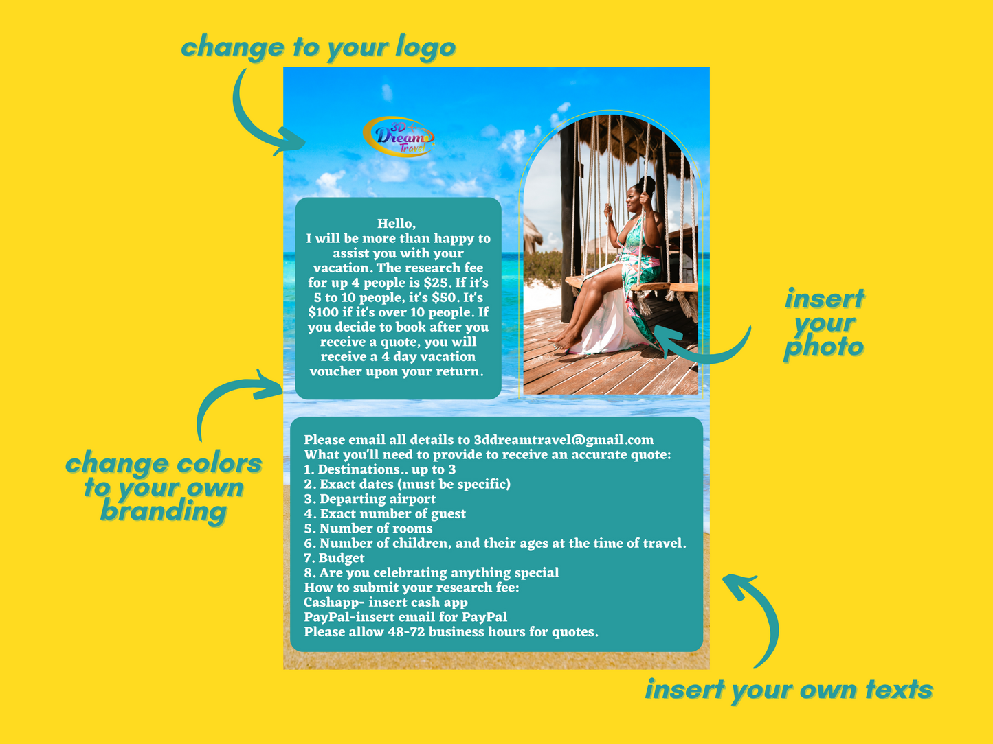 Research Fee Verbiage Flyer Set 1