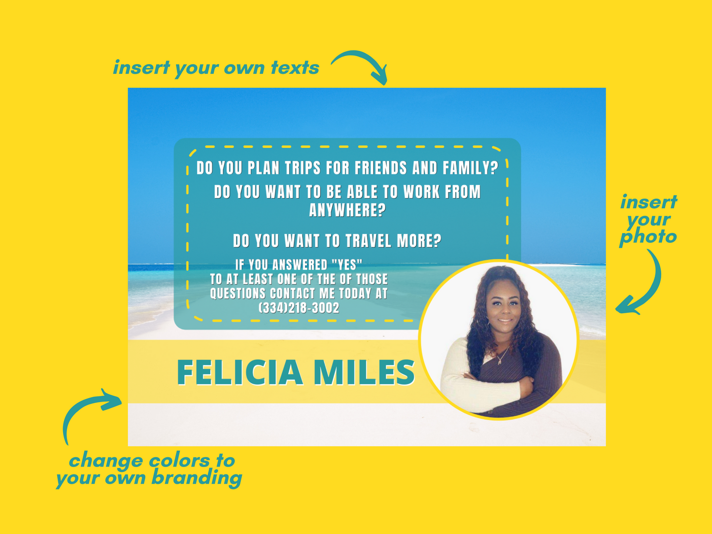 Become a Travel Agent Template Set 3