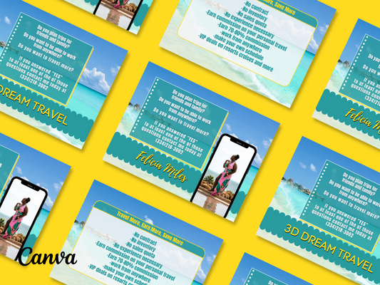 Become a Travel Agent Template Set 2