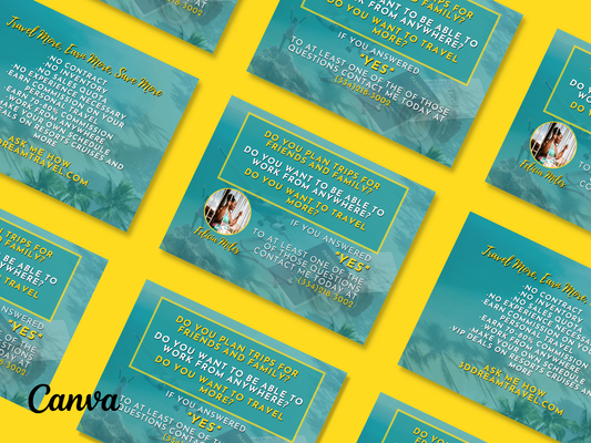 Become a Travel Agent Template Set 4